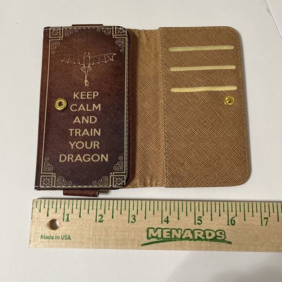 Wallet/Phone Case. Keep Calm And Train Your Dragon. 5.5” X 3.5” - Picture 5 of 6